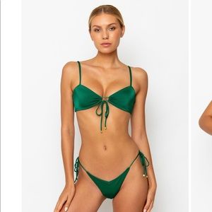 Sommer Swim GIA EMERALD - TIE FRONT BIKINI TOP